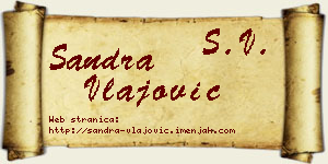 Sandra Vlajović vizit kartica